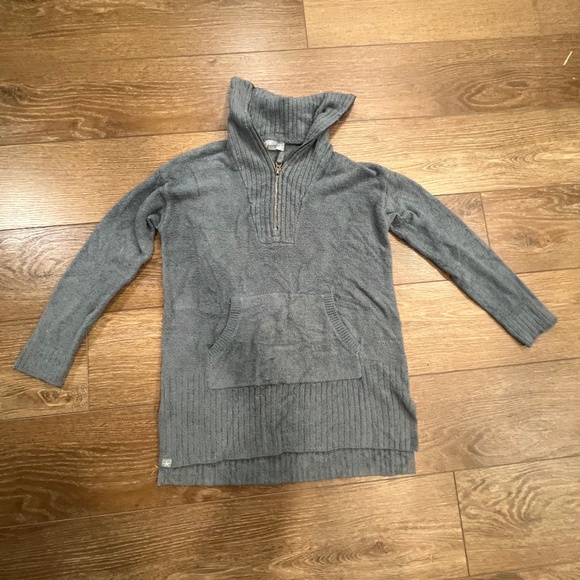 Barefoot Dreams Sweaters - Barefoot Dreams Cozychic Lite Half Zip Tunic Blue Size XS Super Soft!